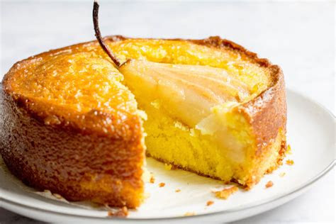 saffron pear cake mon petit