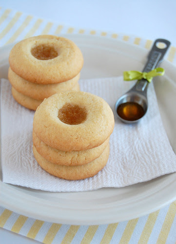 Honey drop cookies / Biscoitinhos recheados com mel