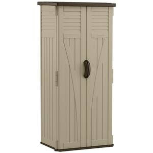 Suncast 2 ft. 3/4 in. x 2 ft. 8 in. Resin Vertical Storage Shed 