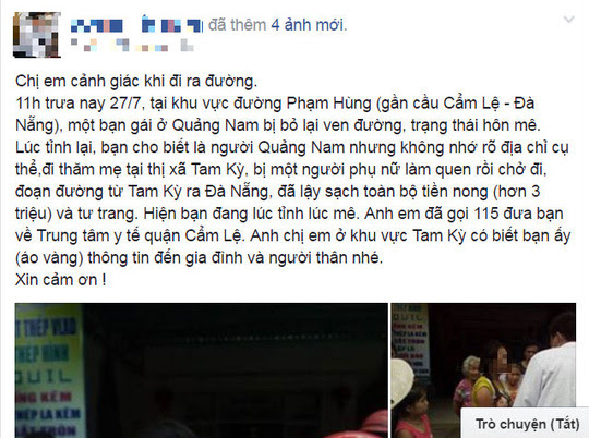 Bí ẩn cô gái bị “hôn mê” bên đường ở Đà Nẵng - 1