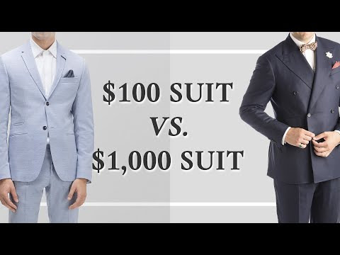 100 Suit Vs. $ 1,000 Suit - Differences Cheap Vs. Expensive Suits