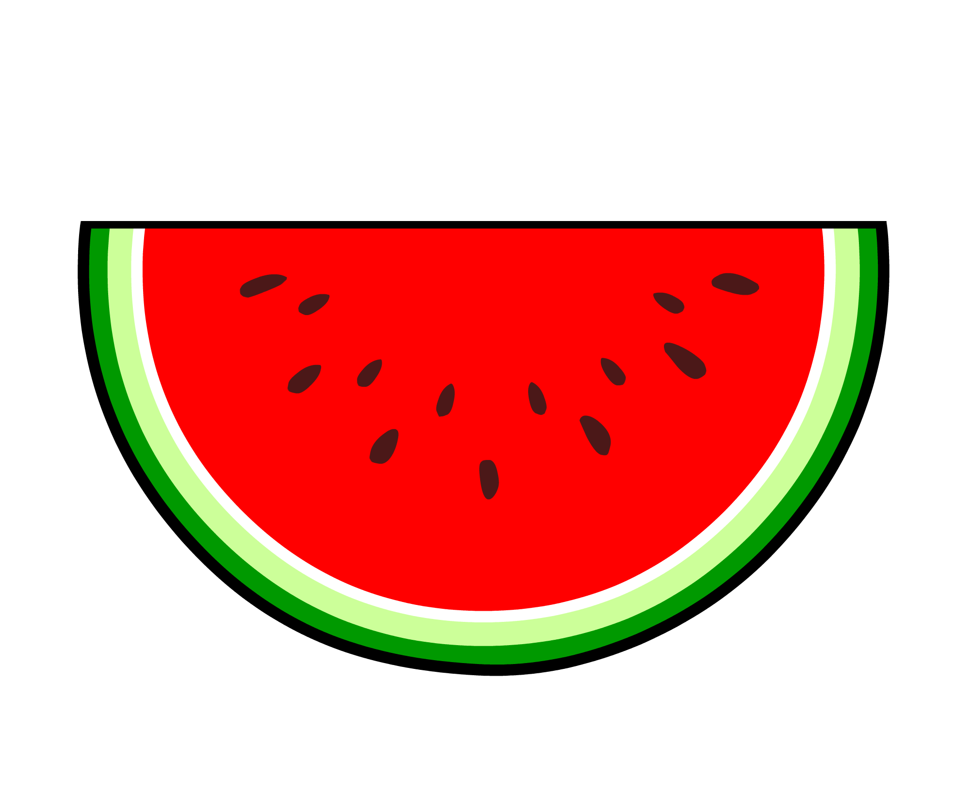 スイカ無料イラスト素材 イラスト無料素材かわいい系