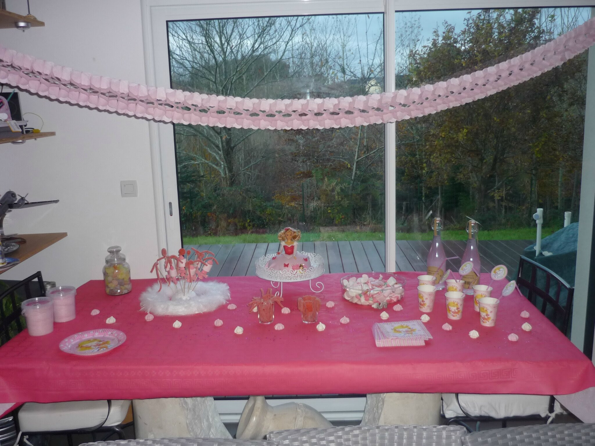 Sweet Table Rose Pour Un Gouter D Anniversaire De Princesses Chez Ale