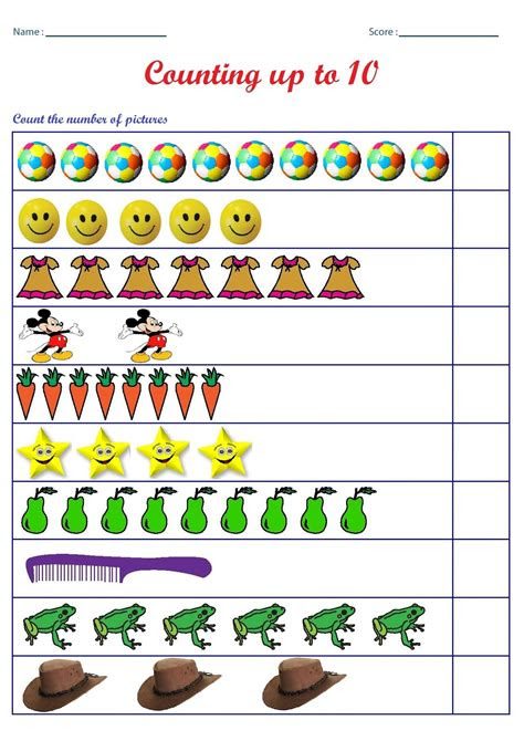  counting worksheets for kindergarten counting math kindergarten