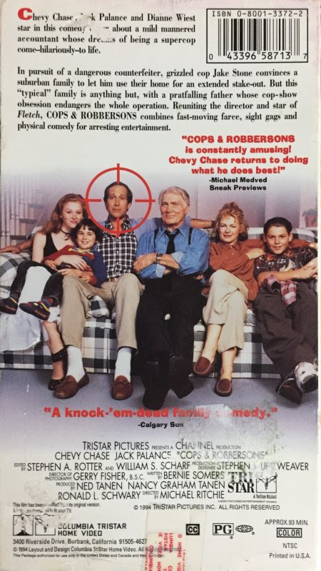 Vhs Cops And Robbersons Columbia Tristar Usa