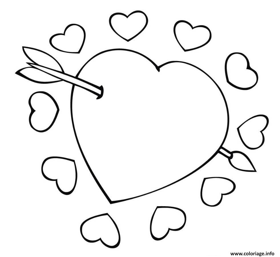 Coloriage Coeur Amour 38 Dessin   Imprimer