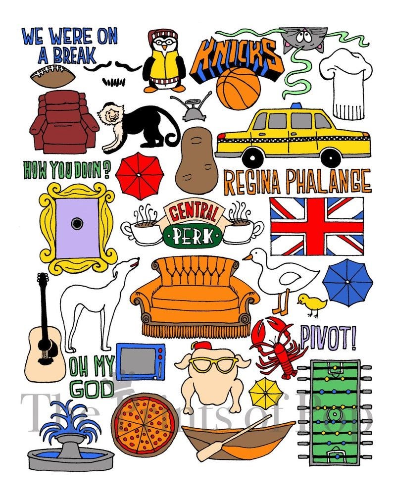 Download Free 272 Friends Tv Show Svg SVG PNG EPS DXF File for Cricut, Silhouette and Other Machine
