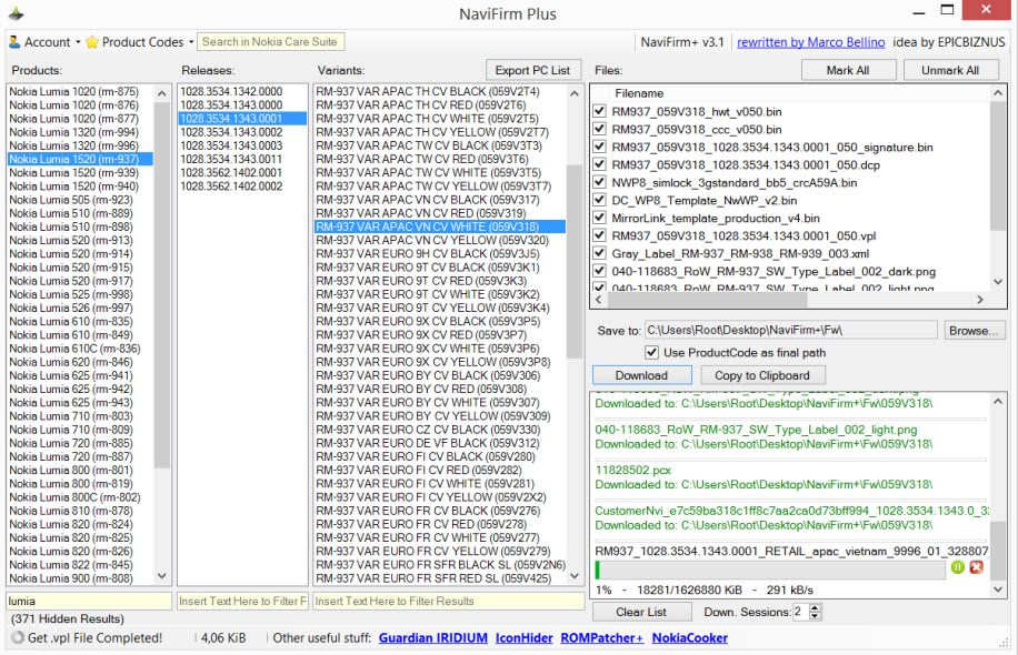 navifirm plus 1.7 for nokia