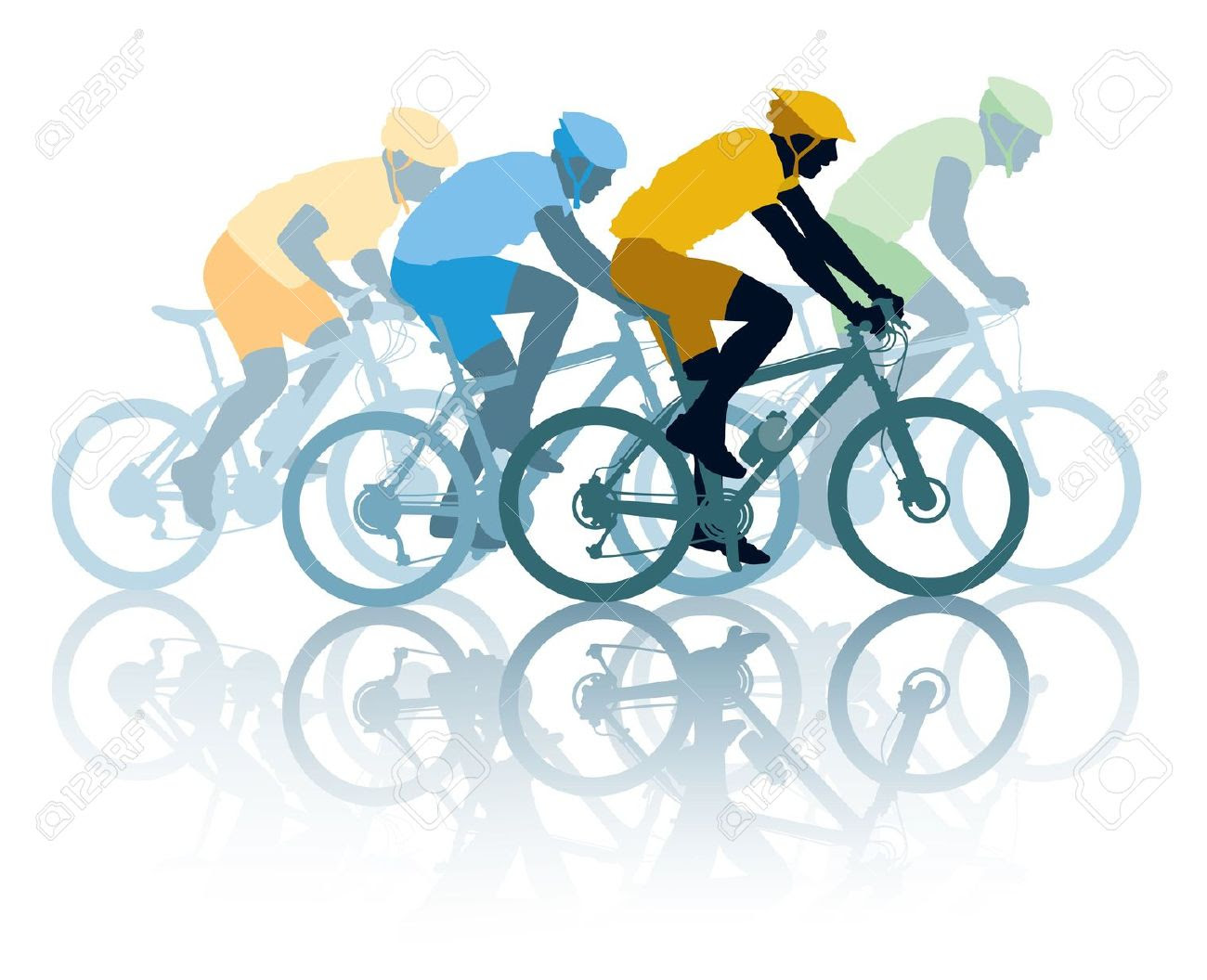 Bicycle tour clipart Clipground