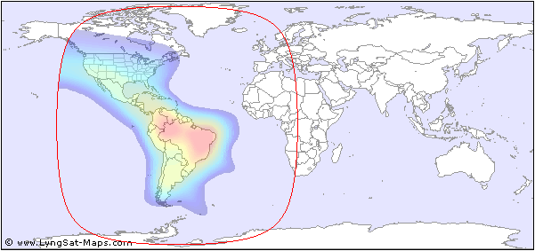 Amazonas: America footprint map