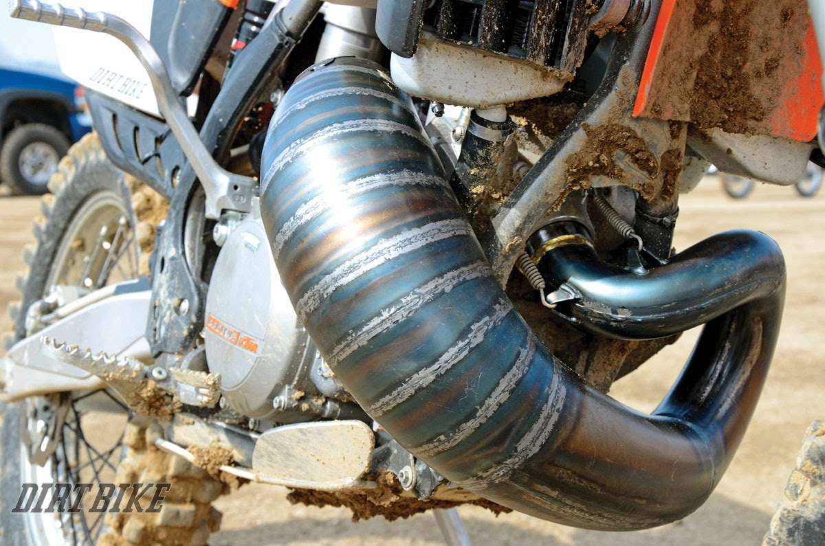steel factory pipe DIrt KTM Bike Magazine EXHAUST SYSTEMS 300 steel factory pipe DIrt KTM Bike Magazine EXHAUST SYSTEMS 300