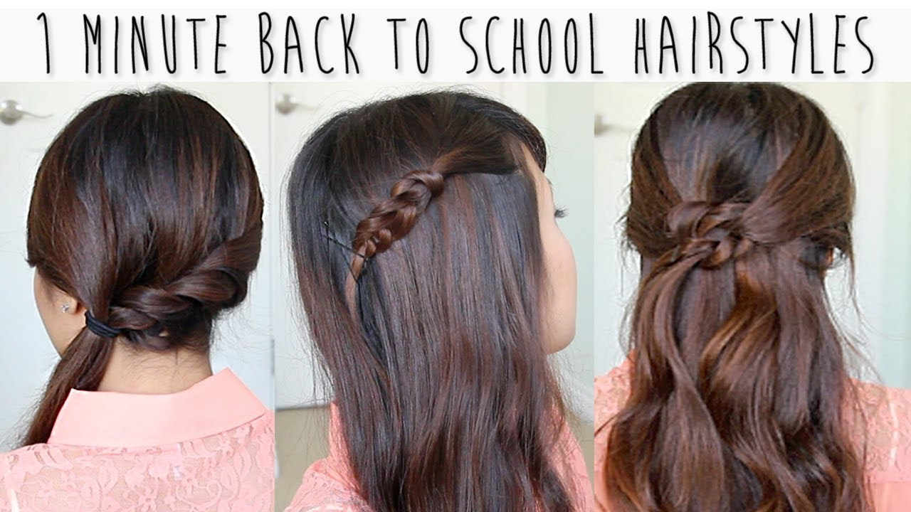 Easy Hairstyles For Short Hair For School Carolin Style