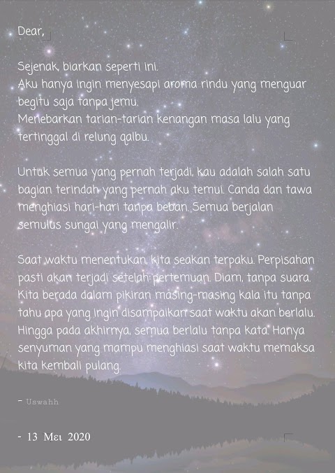 kata mutiara untuk kenangan terindah
