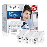 Kit Network de 3 adaptateurs CPL 200 Mbps dLAN 200 AVmini