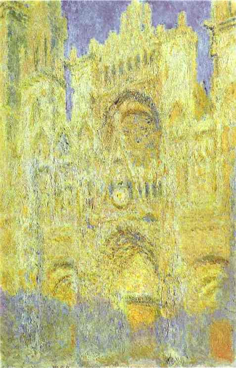 Rouen Cathedral By Monet. Claude Monet The Rouen