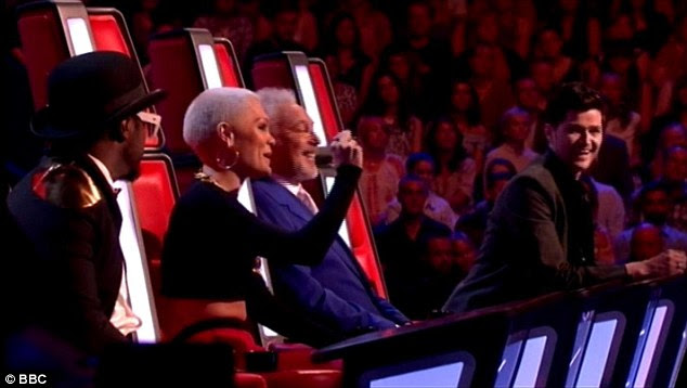 Coaching through: Danny, Tom, Jessie and Will prepared to watch their contestants perform in The Voice Semi Finals