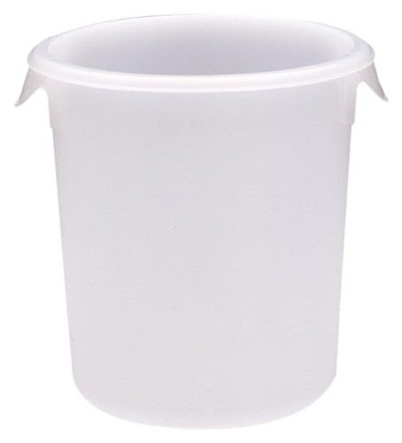Rubbermaid Commercial FG572100WHT Round Storage Container, 4-Quart ...