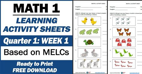  grade 1 activity sheets 2nd quarter week 3 deped click grade 5