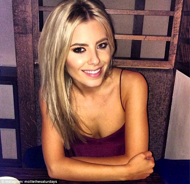 Fresh start to 2014: Mollie posted a New Years eve picture of herself looking positively glowing, perhaps due to her dedication to her fitness regime