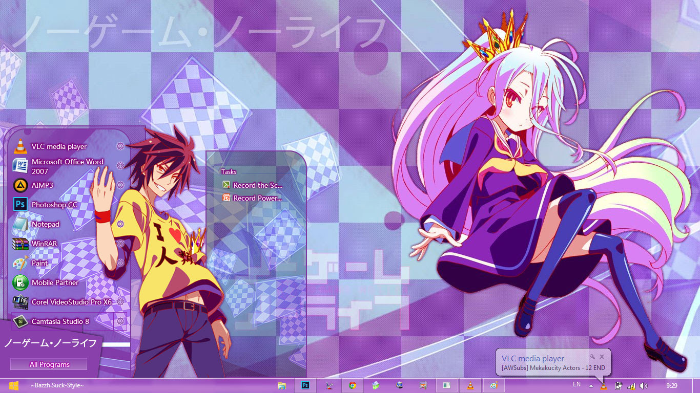 Theme Win 7 No Game No Life Image 2 - Suck-Style