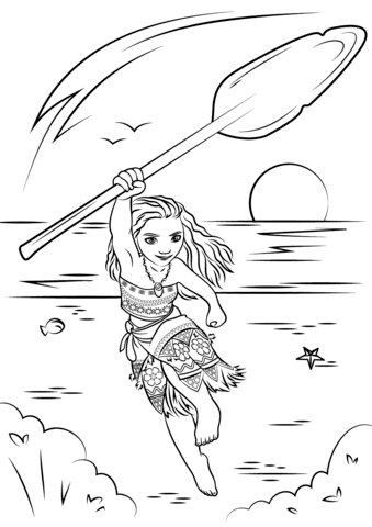 Moana Coloring Page Free Printable Coloring Pages