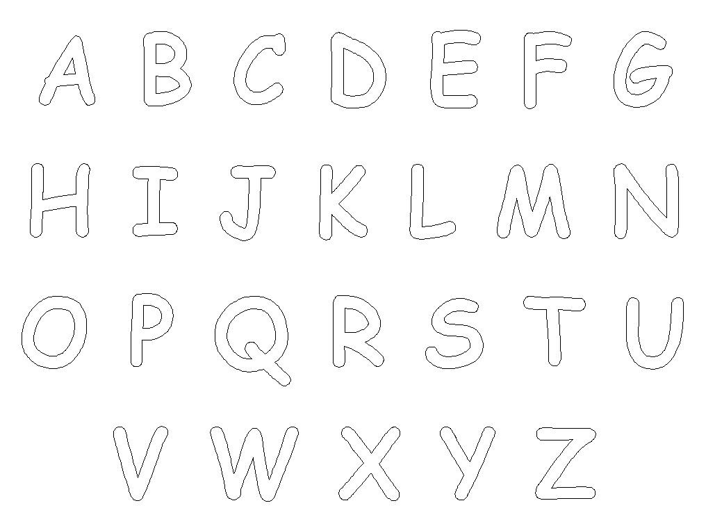Alphabet Coloring Sheets A Z