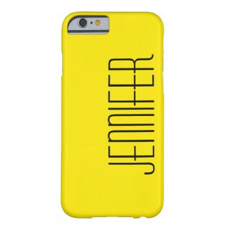iPhone 6 Case, Warm Yellow, Personalized