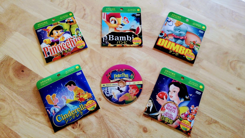 英語教育 ２歳娘お気に入り 100均のディズニーdvdと メイシーちゃんdvd