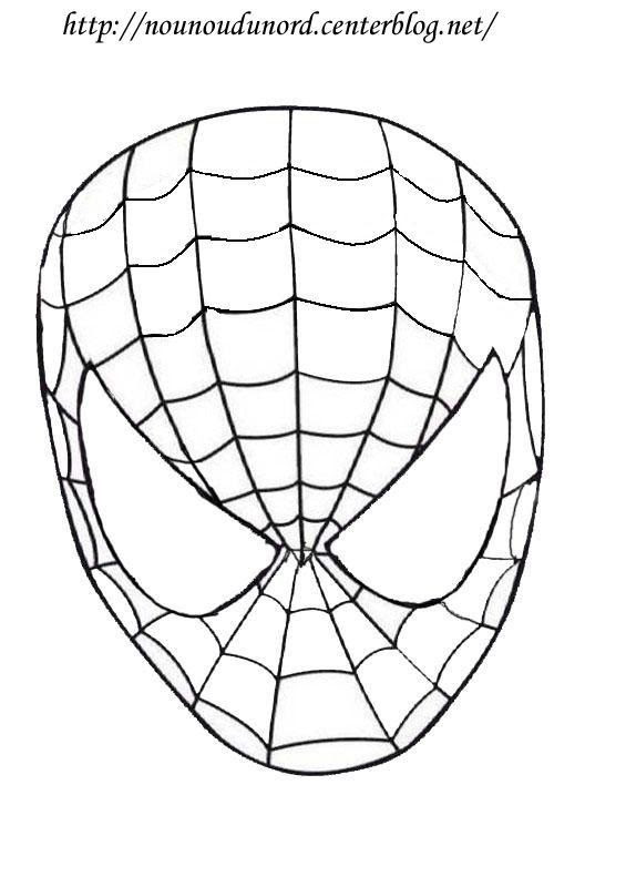 Masque Spiderman A Imprimer