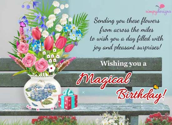 ... Birthday From Across The Miles. Free Wishes eCards | 123 Greetings
