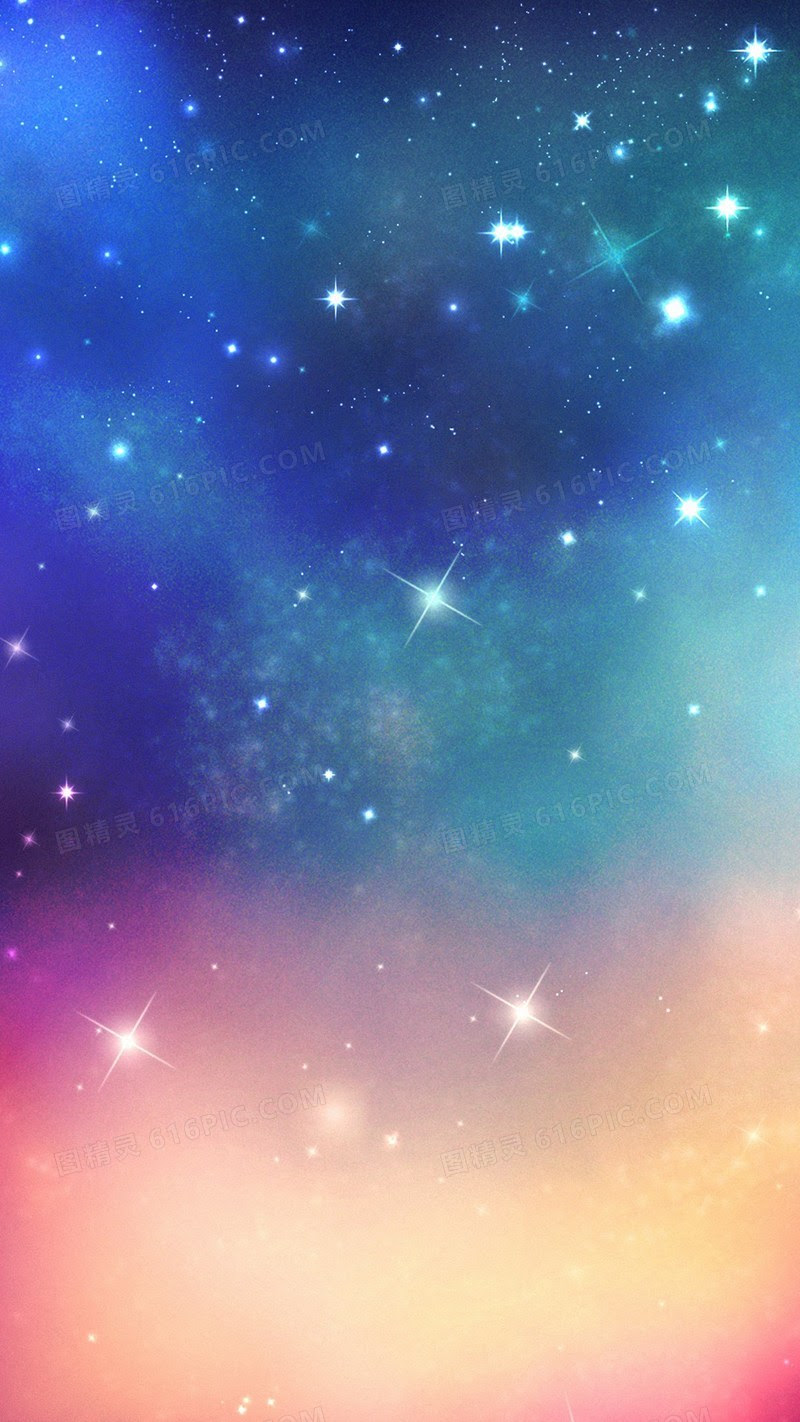 动漫星空背景图片下载 免费高清动漫星空背景设计素材 图精灵