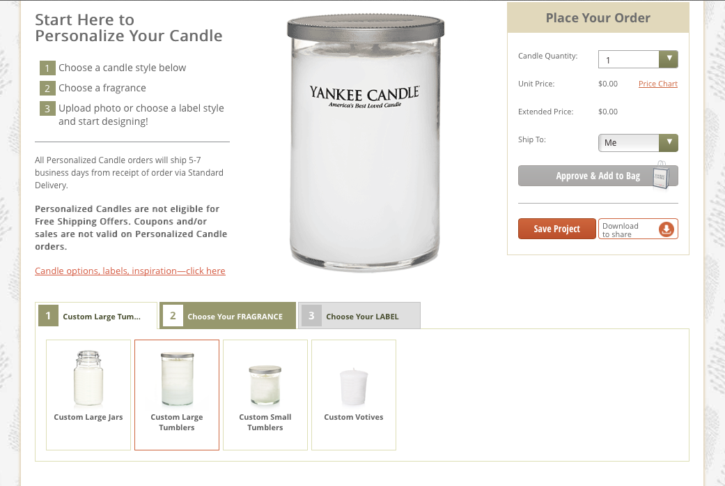 How to make a personalized Yankee Candle