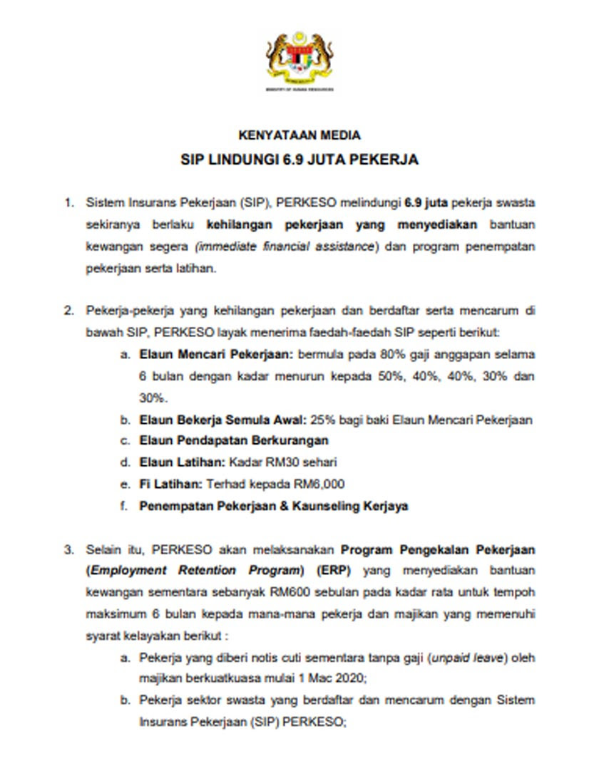 Pekerja Swasta Cuti Tanpa Gaji Terima Rm600 6 9 Juta Dilindungi Saravanan Astro Awani