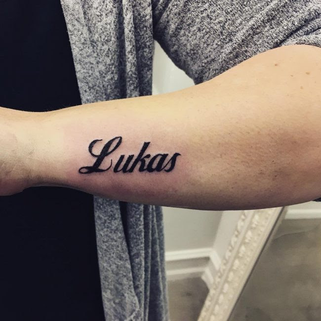 Name Tattoos Designs On Side Wrist