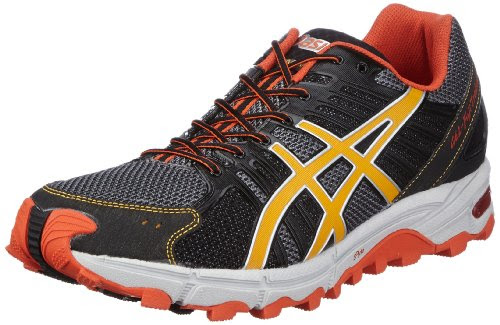 Asics Men's Gel Fuji Trabuco Titanium/Orange/Black Trainer T2B3N 9709 10.5 UK