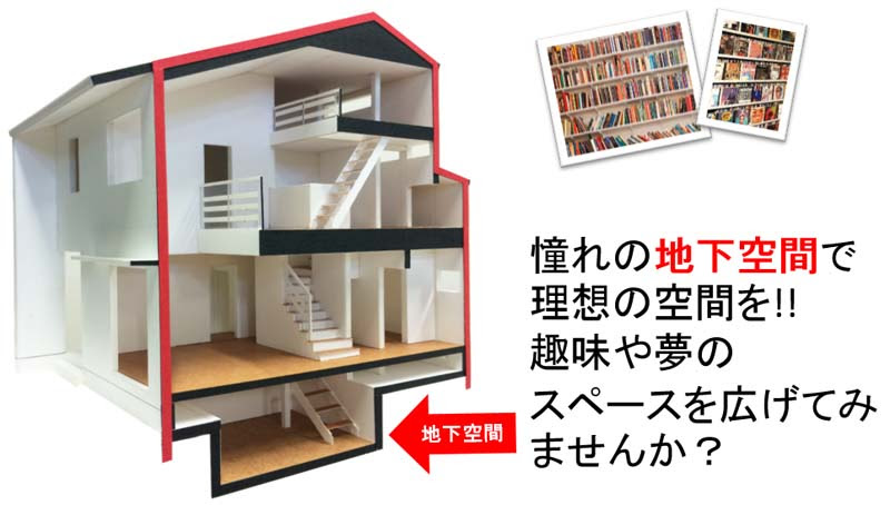 夢の地下空間のある家 宇都宮市で新築 デザイン注文住宅はラファエル設計