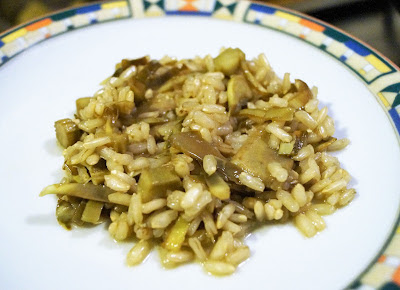 Risotto ai carciofi vegan light