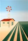 Daily Painters Blog - Abstract Windmill on the Farm Painting - A Painting a Day - Original Oil and A