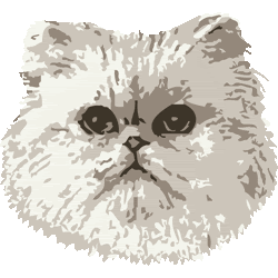 スマホ対応 リアルタッチペルシャネコ No 171 リアルペルシャ猫のイラスト アイコン 条件付フリー素材集
