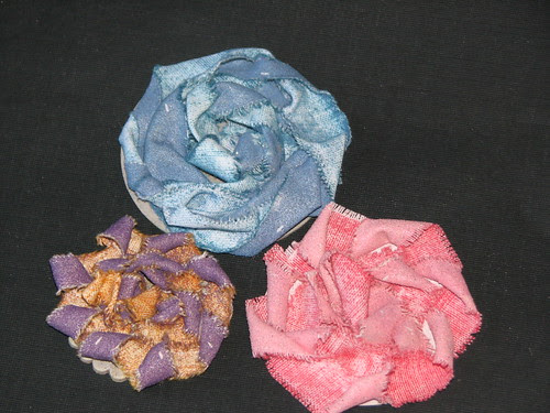 Canvas Swirl Flowers 008