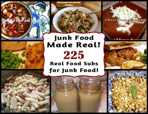real food recipes  replace  favorite junk foods