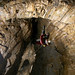 Titan (cave) in Peak Cavern, Derbyshire, England taken from an isolated remote location high up 145m off the floor in the roof dome.
