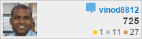 profile for vinod8812 at Stack Overflow, Q&A for professional and enthusiast programmers