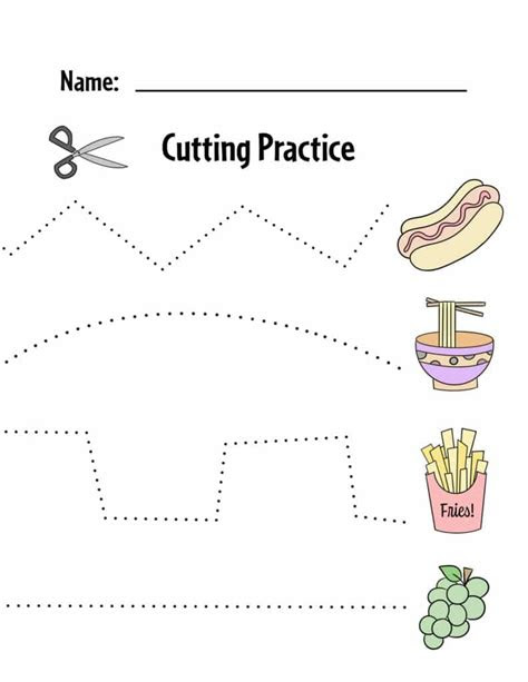  free printable cutting worksheets for preschoolers the hollydog blog