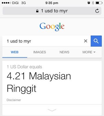 1050 usd to myr