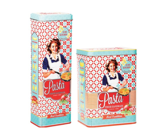 Some retro pasta containers that prove nostalgia tastes best slathered in tomato sauce.