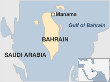 Map of Bahrain