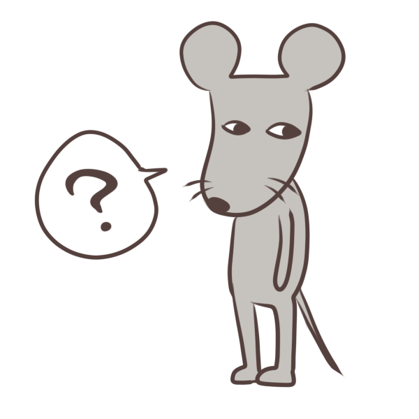 疑問に思うネズミのイラスト かわいいフリー素材が無料のイラストレイン