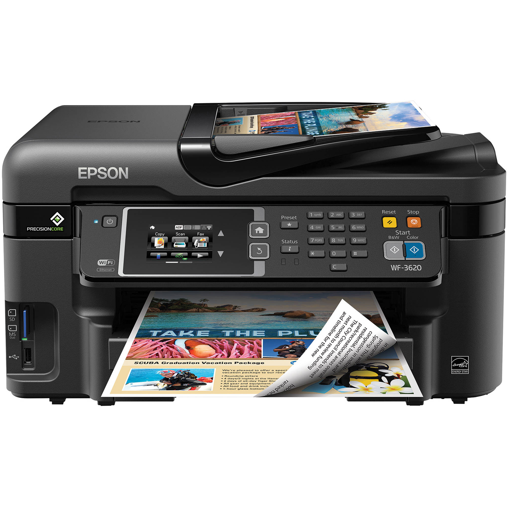 Epson WorkForce WF 3620 Wireless Color All in One Epson WorkForce WF 3620 Wireless Color All in One