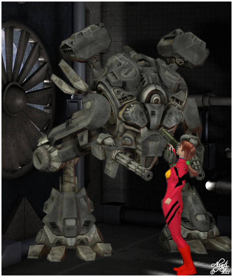 Mech Asuka Evangelion Alzartz EvilEliot